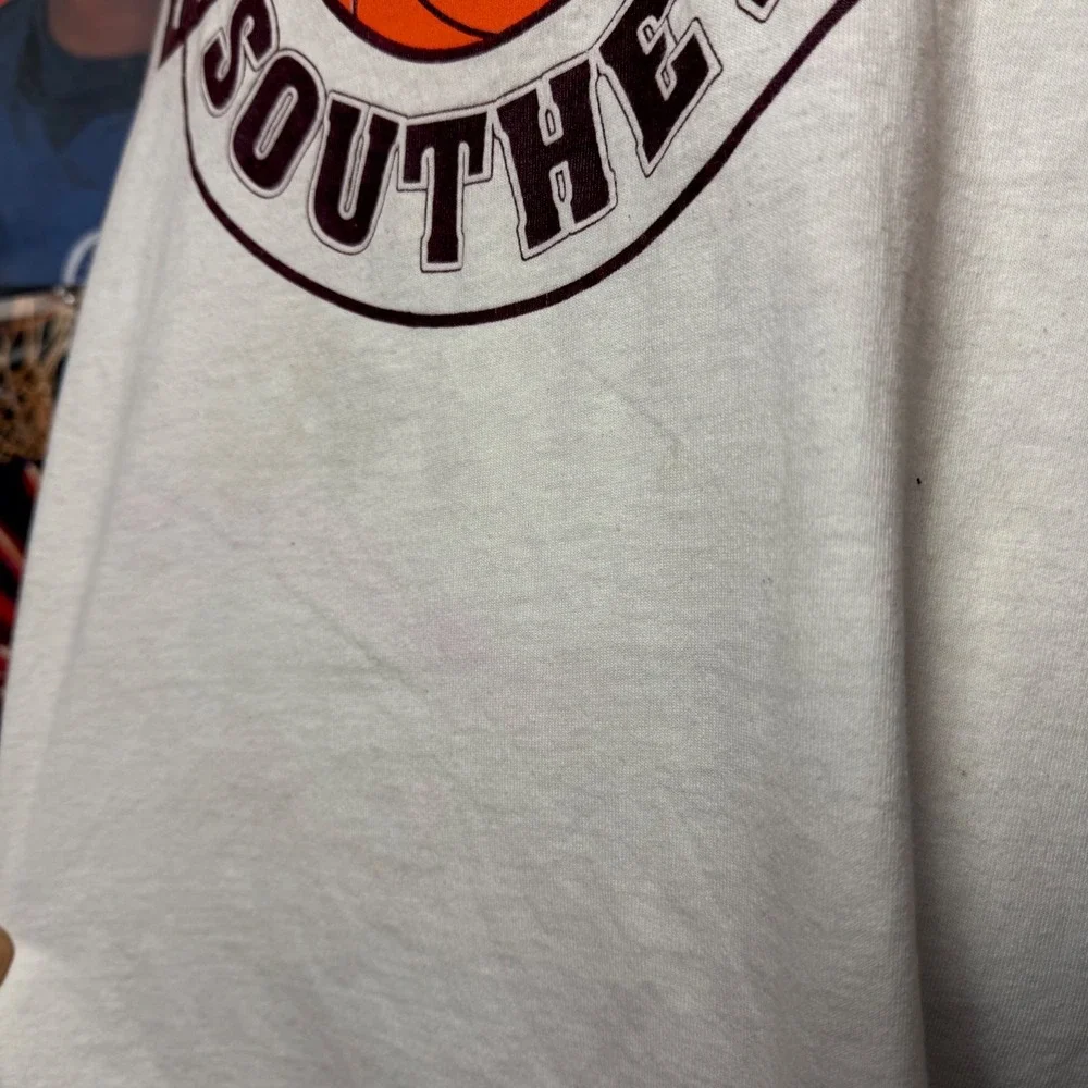 Vintage 90s‎ Texas Southern Adidas Basketball T-Shirt NCAA Single Stitch Sz XL